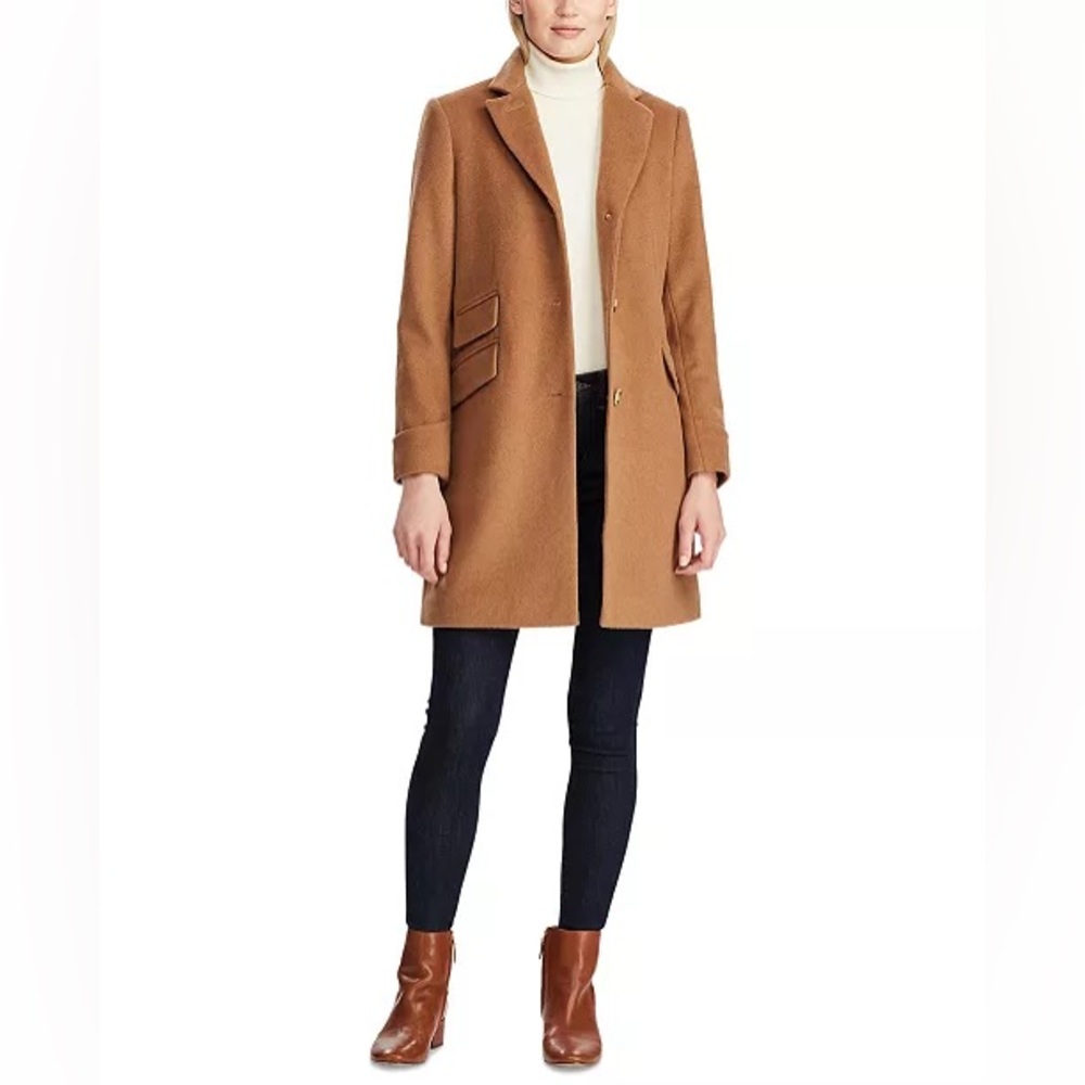 LAUREN RALPH LAUREN NWOT Notched-Collar Walker Coat